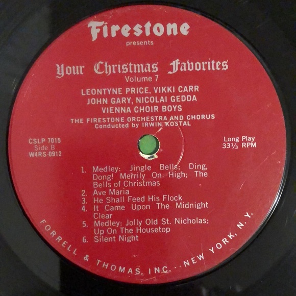 Various Artists Firestone Your Christmas Favorites Vol. 7 Vinyl Lp '68 - Picture 4 of 6
